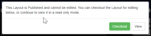 layout checkout message