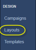 layout option highlighted in the navigation panel