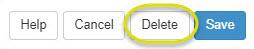 Schedule delete button to remove an event from the schedule