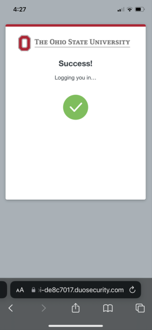 Image of Successful completion