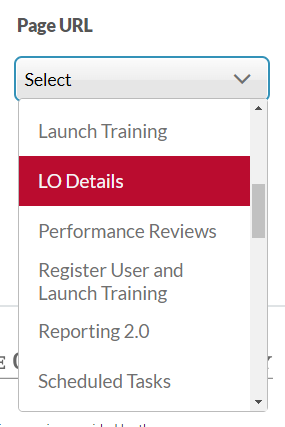 the LO Details option in the dropdown menu highlighted