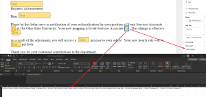 Setting the data label