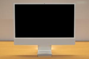 Macintosh desktop standard front view