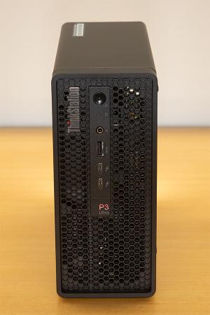 Windows desktop developer standing vertically front view