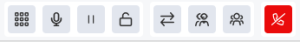 Active conversation action bar