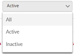 the active button dropdown expanded
