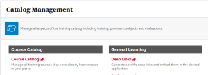 the catalog management page