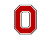 Screen shot of The Ohio State University's Block O graphic, as displayed in the upper-left corner of the header banner.