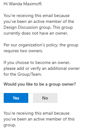 New owner sample email