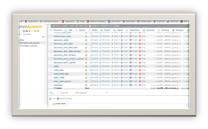 continuation of the databases window scrolled to the bottom