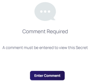 Enter Comment window