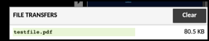 SFTP File transfer complete