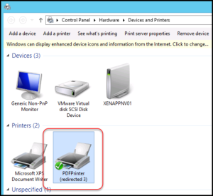 Printers displayed